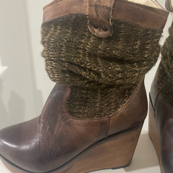 Bed Stu Bruges Slouch Wedge Brown Bootie Womens - Picture 13 of 13